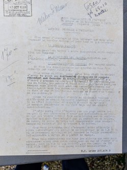 Vente de masques Défense Passive Oct 1938
