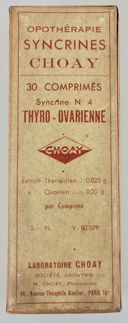 SYNCRINES CHOAY Opothérapie Thyro-ovarienne