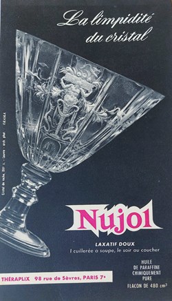 NUJOL Laxatif Théraplix / Cristal / Verre à pied