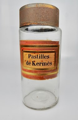 Flacon en verre Herboristerie grand modèle Pharmacie RAVASSE