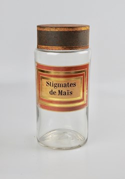 Flacon en verre Herboristerie grand modèle Pharmacie RAVASSE