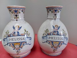 Paire de pots MELISSAE décor angelots