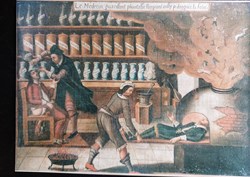 Affiche humoristique des soins au XV siècle