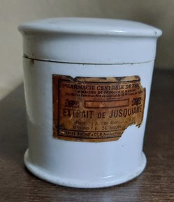 Pot à onguent céramique Extr de Jusquiame