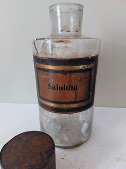SALOL ou SALOLUM Flacon de pharmacie