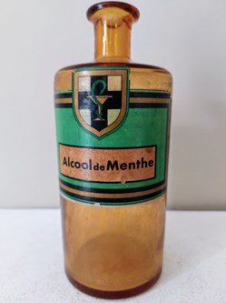 Étiquette Verte - Alcool de Menthe