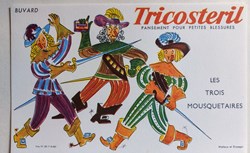 TRICOSTERIL Pansements Buvard N 1 ? " Les Trois Mousquetaires "
