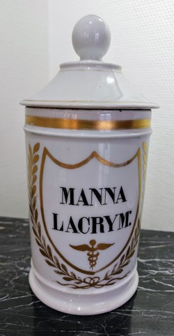 Pot faïence blanche MANNA LACRYM: