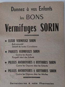 Devinettes Vermifuge SORIN