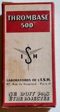 THROMBASE 500 Flacon + ampoule I. S. H.