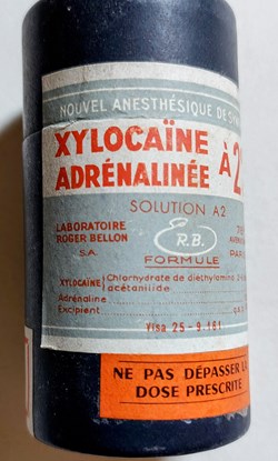 XYLOCAÏNE ADRÉNALINÉE à 2% R. Bellon