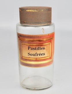 Flacon en verre très petit modèle Pharmacie RAVASSE