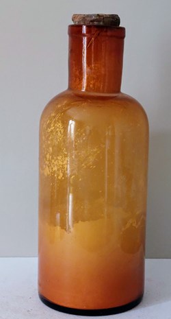 Flacon en verre ambré 25 cm