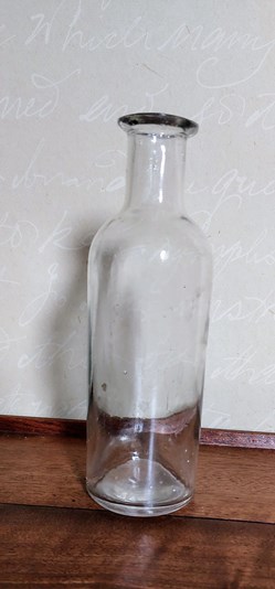 18 - Flacon cylindrique 250 ml verre transparent
