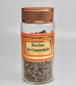 Flacon en verre Herboristerie grand modèle Pharmacie RAVASSE