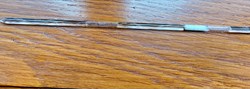 Tube de verre 20.5 cm = étui de crin de Florence