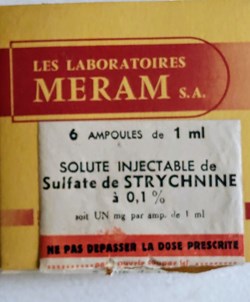 Sulfate de STRYCHNINE à 0.1% / ampoules 1 ml