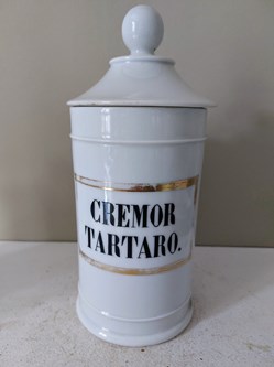 CREMOR TARTARO. / POT de Pharmacie
