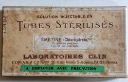 ÉMÉTINE (Chlorhydrate) Tubes Stérilisés "689"