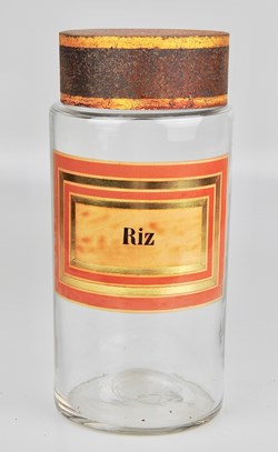 Flacon en verre Herboristerie grand modèle Pharmacie RAVASSE