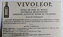 VIVOLÉOL huile de foie de morue Lab. ZIZINE