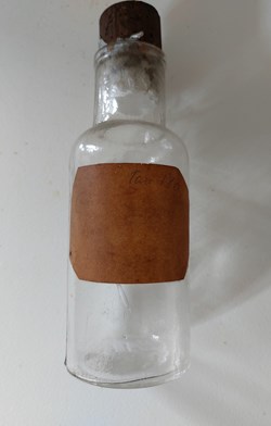 Flacon vide verre transparent