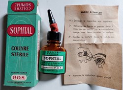 COLLYRE STÉRILE SOPHTAL P. O. S. Flacon
