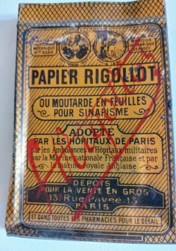 PAPIER RIGOLLOT ( Moutarde en feuilles)