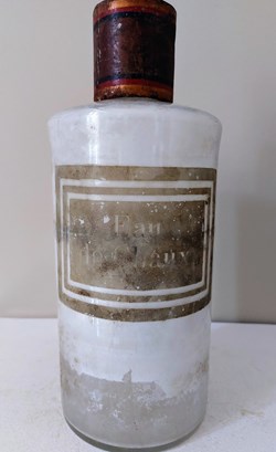 EAU DE CHAUX Bouteille en verre 27 cm