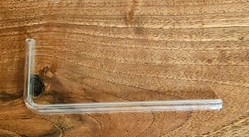 Paille de laboratoire / tube coudé en verre