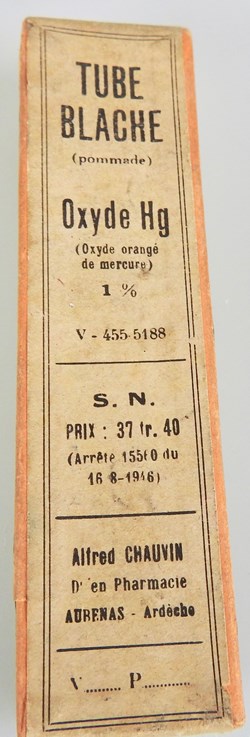 TUBE BLACHE Oxyde Hg