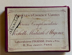 POCHETTE MÉDICINALE d'urgence Ampoules
