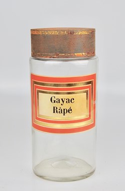 Flacon en verre Herboristerie grand modèle Pharmacie RAVASSE