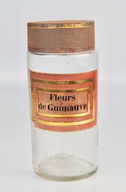 Flacon en verre Herboristerie grand modèle Pharmacie RAVASSE