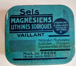 SELS MAGNÉSIENS LITHINÉS SODIQUES VAILLANT
