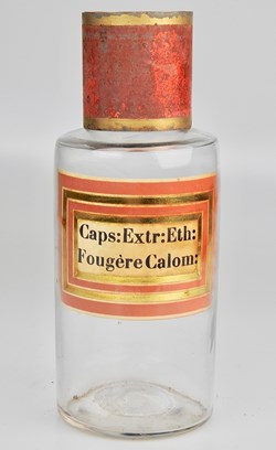 Flacon en verre petit modèle Pharmacie RAVASSE