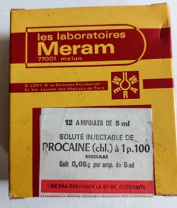 12 ampoules 5 ml PROCAÏNE Chl à 1 %