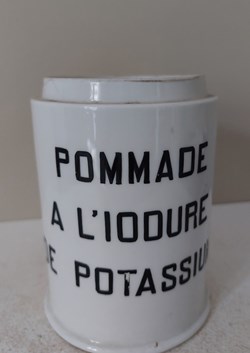 Pot à onguent MEHUN " POMMADE A L'IODURE DE POTASSIUM "