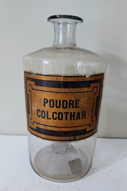 Poudre Colcothar / Flacon de pharmacie 21 cm