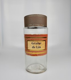 Flacon en verre Herboristerie grand modèle Pharmacie RAVASSE