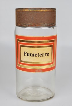 Flacon en verre Herboristerie grand modèle Pharmacie RAVASSE