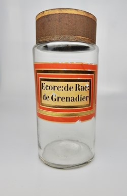 Flacon en verre Herboristerie grand modèle Pharmacie RAVASSE