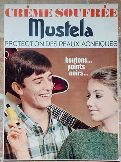 MUSTELA Affiche de vitrine / Crème Soufrée