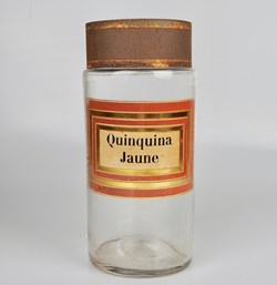 Flacon en verre Herboristerie grand modèle Pharmacie RAVASSE