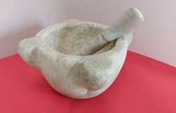 Mortier en marbre avec pilon de 21 cm