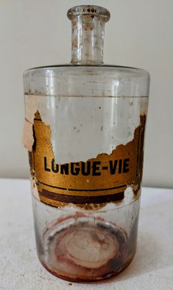 .... LONGUE VIE / Flacon de pharmacie 18 cm