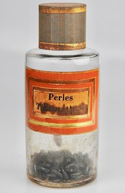 Flacon en verre petit modèle Pharmacie RAVASSE