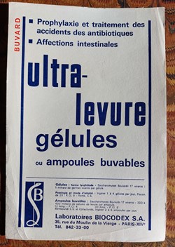 ULTRA- LEVURE ( Buvard blanc)