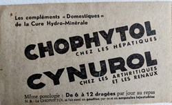 CHOPHYTOL et/ou CYNUROL Lab. ROSA