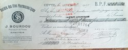 Lettre de change Sie des Vins Pharmaceutiques Avril 1917
